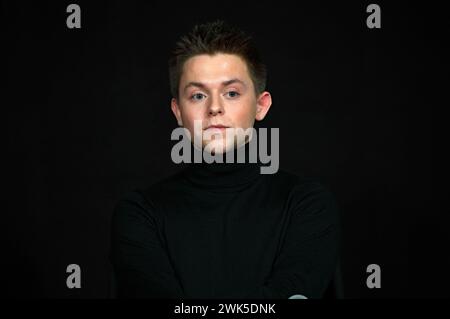 Thibaud Dooms Belgien bei der Präsentation der 27. European Shooting Stars 2024 auf der Berlinale 2024 / 74. Internationale Filmfestspiele Berlin im Mövenpick Hotel. Berlin, 18.02.2024 *** Thibaud Dooms Belgium bei der Präsentation der 27 European Shooting Stars 2024 auf der Berlinale 2024 74 Berlin International Film Festival im Mövenpick Hotel Berlin, 18 02 2024 Foto:XC.xNiehausx/xFuturexImagex Shooting Stars 4214 Stockfoto