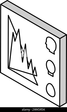 Kader mit infografischer radiologischer Isometrie-Vektor-Illustration Stock Vektor