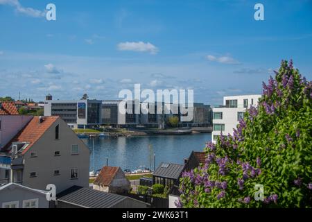 Sonderborg, Dänemark 16. Mai 2023, die Ansicht der Universität Süddäniens in Sonderborg Stockfoto