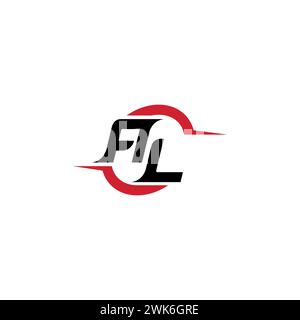 AL Initial Logo cooles und stylisches Konzept für E-Sport- oder Gaming-Logo als Inspiration Stock Vektor