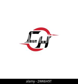 CH Initial Logo cooles und stylisches Konzept für E-Sport- oder Gaming-Logo als Inspiration Stock Vektor