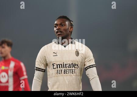 Monza, Italien. Februar 2024. Rafael Leao, während des AC Monza gegen AC Milan, Serie A, im U-Power Stadium. Quelle: Alessio Morgese/Alessio Morgese/Emage/Alamy Live News Stockfoto