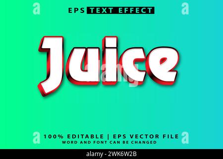 Editierbare EPS-Texteffekte Stock Vektor