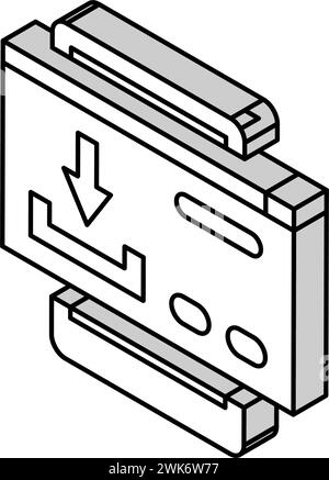 Download des Inhalts Isometrische Iconvektorgrafik ugc Stock Vektor