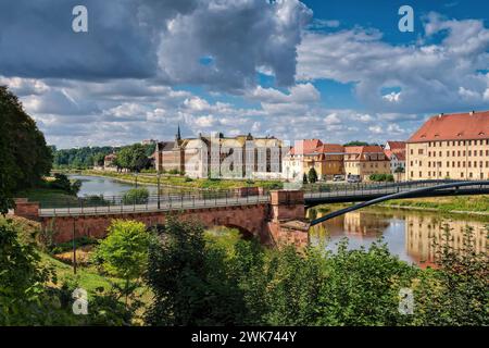 Grimma, eine kleine Stadt in Sachsen, Deutschland Stockfoto