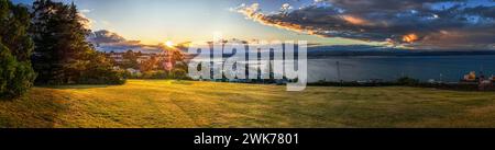 Bluff Hill Aussichtspunkt, Napier, Neuseeland Stockfoto