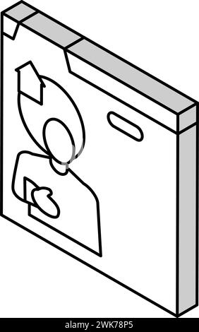 Realtor Services isometrische Symbolvektorillustration Stock Vektor