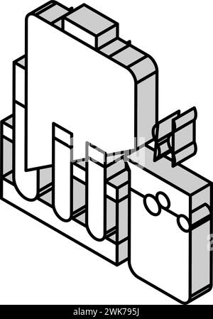 Wissenschaft Spielzeug isometrische Icon Vektor Illustration Stock Vektor