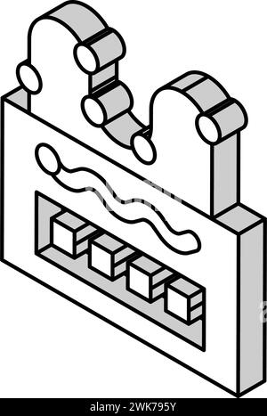 Bildspielzeug isometrische Icon Vektor-Illustration Stock Vektor