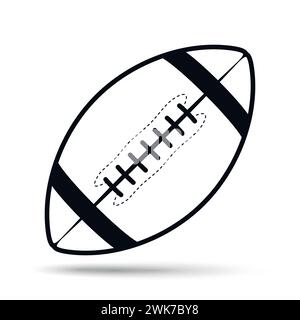 American Football beliebte Sportsymbole Stock Vektor