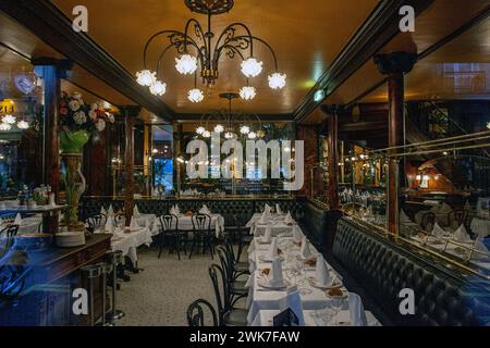 FRANKREICH / IIe-de-France/Paris/Innere der Brasserie Bofinger am Bastille Square. Stockfoto