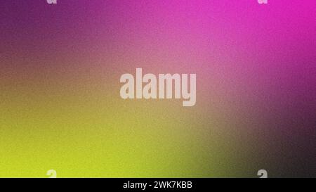 Rosa mit Gelb und dunkel mit körnigem Hintergrund. Stockfoto