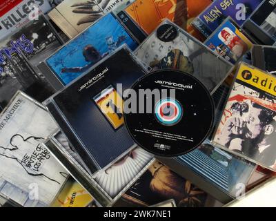 Jamiroquai Album CD – englische Funk- und Acid-Jazz-Band aus London Stockfoto