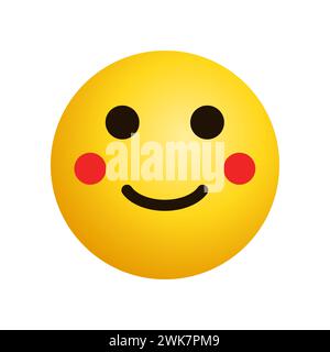 Kunst Illustration Design Emoji Gesichtsausdruck Symbol Emoticon des Lächelns Denken Stock Vektor