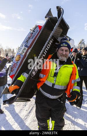 Ambiente während der Rallye Sweden 2024, 2. Runde der WRC World Rallye Car Championship 2024, vom 15. Bis 18. Februar 2024 in Umea, Schweden Stockfoto