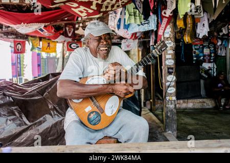 Foxy von der Insel Jost Van Dyke, britische Jungferninseln Stockfoto