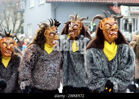 Großer Schwäbisch-Alemannischer Karnevalsumzug Stockfoto