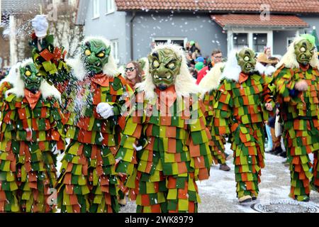 Großer Schwäbisch-Alemannischer Karnevalsumzug Stockfoto