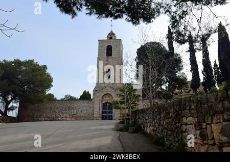 Ein malerischer Blick auf den Berg Tabor in Israel Stockfoto