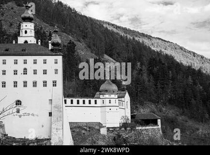 Benediktinerabtei Marienberg in Mals Vinschgau, Italien Stockfoto