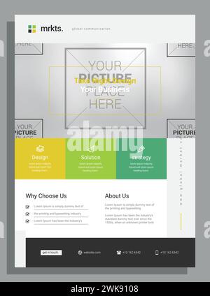 Vektor Moderne Corporate Business a4 Flyer Vorlage Design Stock Vektor
