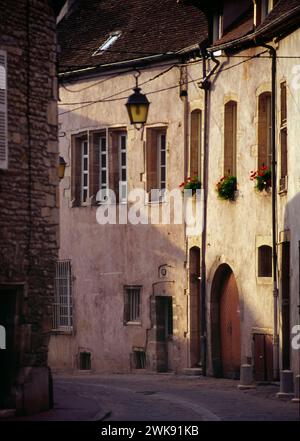 Straße in Beaune, Burgund, Frankreich, Europa Stockfoto