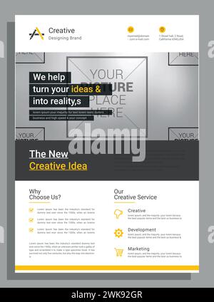 Vektor Moderne Corporate Business a4 Flyer Vorlage Design Stock Vektor