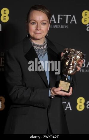 Samantha Morton mit dem BAFTA Fellowship Award bei der Verleihung der BAFTA Film Awards 2024 / 77. British Academy Film Awards in der Royal Festival Hall. London, 18.02.2024 *** Samantha Morton mit dem BAFTA Fellowship Award bei den BAFTA Film Awards 2024 77. British Academy Film Awards in der Royal Festival Hall London, 18 02 2024 Foto:xD.xBedrosianx/xFuturexImagex bafta2024 4873 Stockfoto