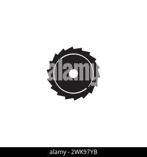 Sägeblatt-Logo oder Symbol-Design Stock Vektor