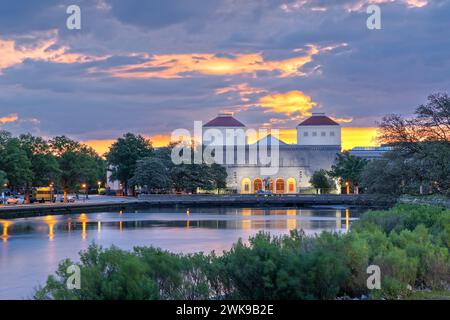 Norfolk, Virginia, USA, in den Haag bei Sonnenaufgang. Stockfoto