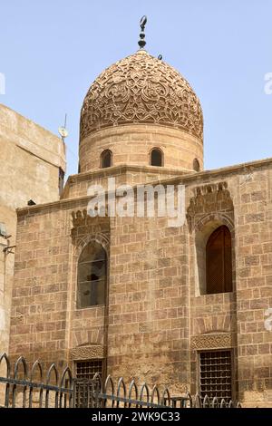 Moschee Mausoleum von Sultan Al Ashraf Qaytbay in der Stadt der Toten, Nordfriedhof, Kairo, Ägypten Stockfoto