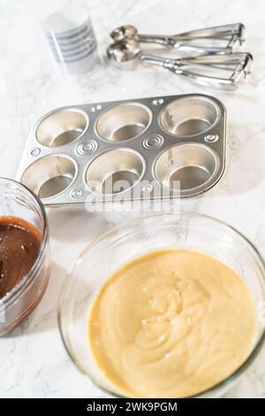 Extravagante Cupcakes für die Geburtstagsfeier Stockfoto