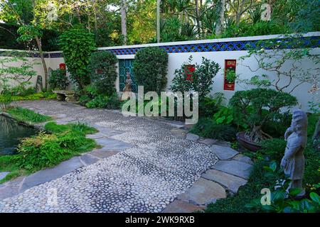 PALM BEACH, FL – 3. Februar 2024 – Ansicht des Garden Club of Palm Beach in Palm Beach, Florida. Stockfoto