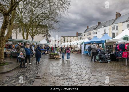 Wells Market Stockfoto