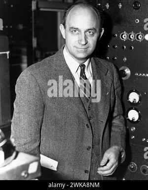 ENRICO FERMI 1901-1954) italienisch-amerikanischer Atomphysiker im Jahr 1943 Stockfoto