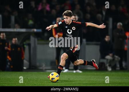 Tommaso Baldanzi von AS Roma im Spiel der Serie A zwischen Frosinone Calcio und AS Roma im Stadio Benito Stirpe Frosinone Italien am 18. Februar Stockfoto