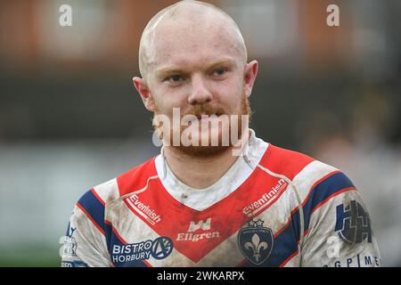 Featherstone, England - 18. Februar 2024 - Toby Boothroyd von Wakefield Trinity. Rugby League 1895 Cup, Newcastle Thunder gegen Wakefield Trinity im Millenium Stadium, Featherstone, UK Dean Williams Stockfoto