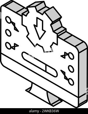 Freeware-Download Isometrisches Symbol Vektorillustration Stock Vektor