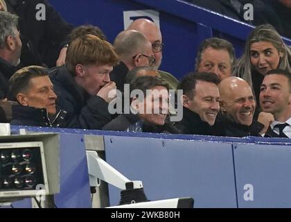 Liverpool, Großbritannien. Februar 2024. Oliver Glasner, der neue Manager von Crystal Palace, lächelte nach dem Palace-Tor während des Premier League-Spiels im Goodison Park, Liverpool. Der Bildnachweis sollte lauten: Andrew Yates/Sportimage Credit: Sportimage Ltd/Alamy Live News Stockfoto