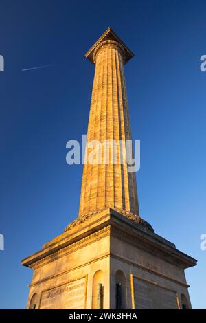 Waterloo-Kolumne mit Victoria, Siegeskolumne zum Gedenken an die Schlacht bei Waterloo auf dem Platz Waterlooplatz, Deutschland, Niedersachsen, Hannover Stockfoto