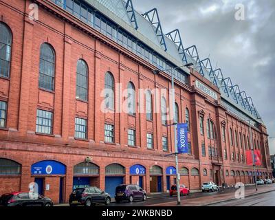 Glasgow Rangers Football Stadium. Glasgow, Schottland, 2. Januar 2024. Stockfoto