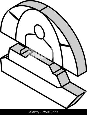 Isometrische Symbolvektorillustration für Familienrundfahrt Stock Vektor