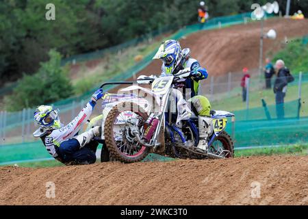 FIM Sidecar Weltmeisterschaft 2015, Rudersberg Motocross, Rudersberg, Baden-Württemberg, Deutschland Stockfoto