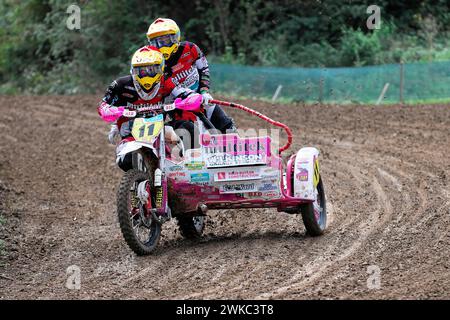 FIM Sidecar Weltmeisterschaft 2015, Rudersberg Motocross, Rudersberg, Baden-Württemberg, Deutschland Stockfoto