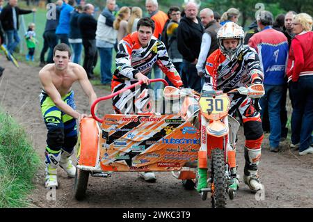 FIM Sidecar Weltmeisterschaft 2015, Rudersberg Motocross, Rudersberg, Baden-Württemberg, Deutschland Stockfoto