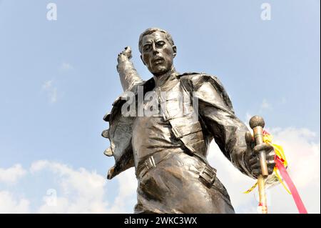 Gedenkstätte für Freddie Mercury, 1946, 1991, am Quai de la Rouvenaz, Montreux, Kanton Waadt, Schweiz Stockfoto