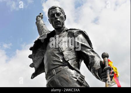 Gedenkstätte für Freddie Mercury, 1946, 1991, am Quai de la Rouvenaz, Montreux, Kanton Waadt, Schweiz Stockfoto