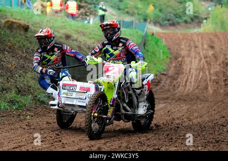 FIM Sidecar Weltmeisterschaft 2015, Rudersberg Motocross, Rudersberg, Baden-Württemberg, Deutschland Stockfoto