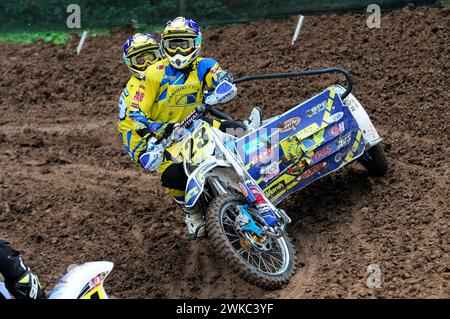 FIM Sidecar Weltmeisterschaft 2015, Rudersberg Motocross, Rudersberg, Baden-Württemberg, Deutschland Stockfoto