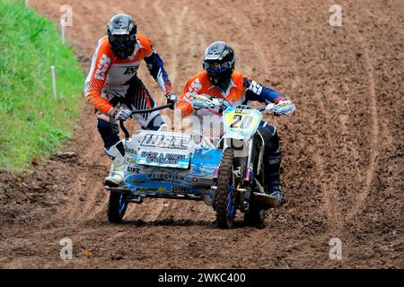 FIM Sidecar Weltmeisterschaft 2015, Rudersberg Motocross, Rudersberg, Baden-Württemberg, Deutschland Stockfoto